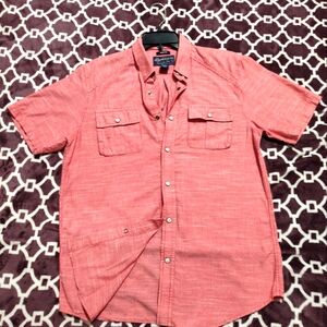 American rag Short sleeve button down size med
